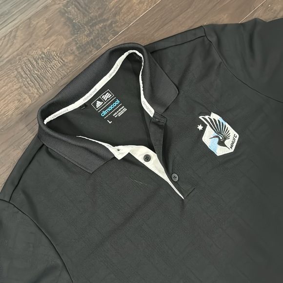 Adidas ClimaCool Minnesota United FC Loons Polo Size Large - Picture 4 of 6